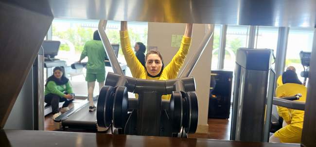 تمرین ریکاوری ملی پوشان فوتسال بانوان در سالن جیم