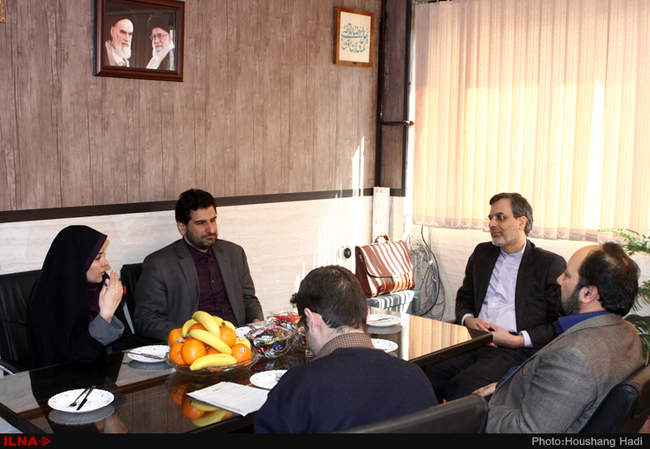 بازدید جابر انصاری ،سخنگوی وزارت امور خارجه از ایلنا