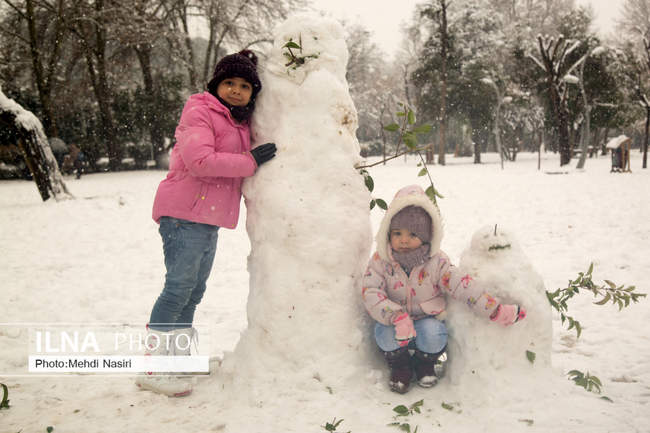 بارش برف زمستانی در تهران /2