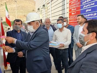 افتتاح 2 پروژه برق رسانی در گچساران 