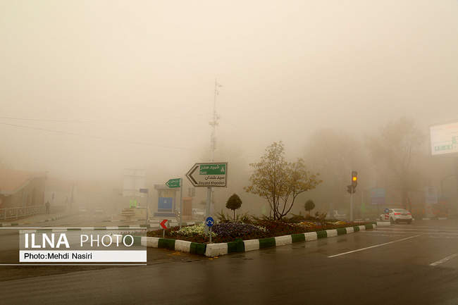 مه گرفتگی در تهران
