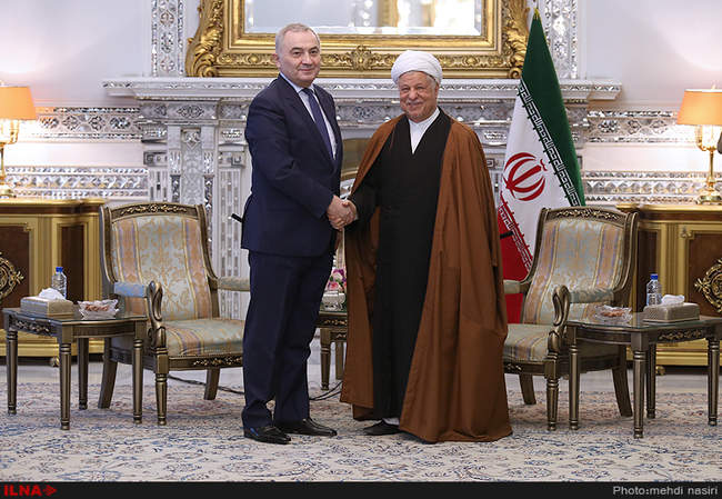 دیدار وزیر خارجه رومانی با آیت الله هاشمی رفسنجانی رئیس مجمع تشخیص م�