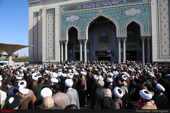 مراسم تشییع و تدفین آیت الله محمد مومن در قم