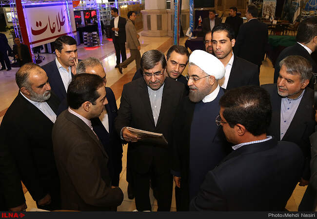 افتتاح بیست و دومین نمایشگاه مطبوعات با حضور رئیس جمهور