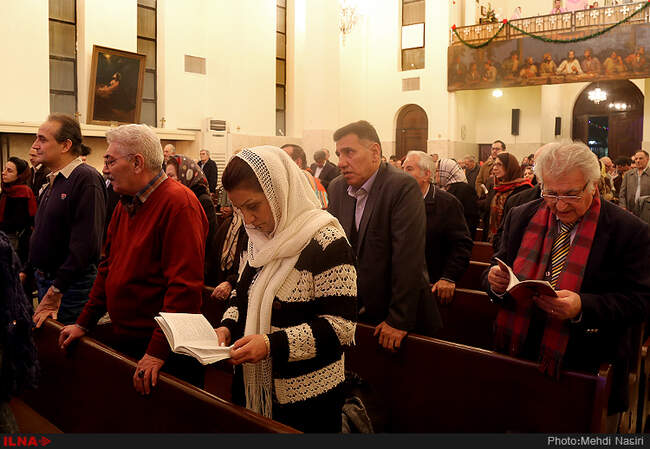 سال نو میلادی در کلیسا سرکیس مقدس 