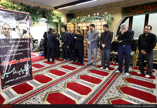 مراسم تشییع خبرنگار شبکه خبر