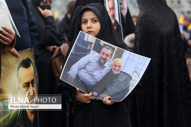 مراسم تشییع پیکر شهید سیدرضی موسوی 