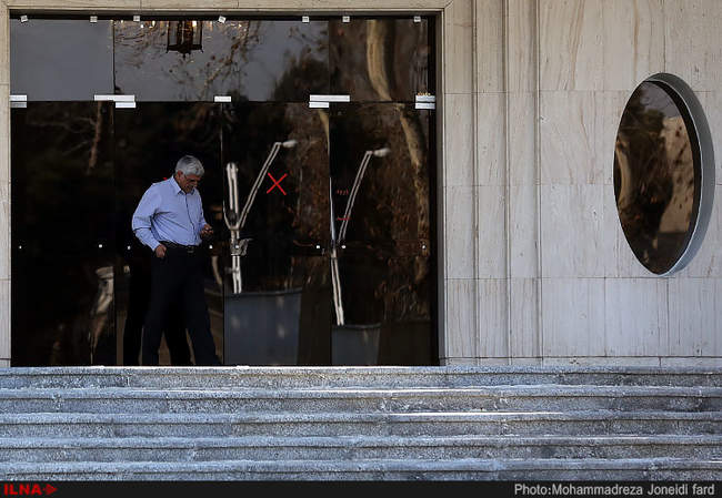 حضور هیات دولت در جمع خبرنگاران