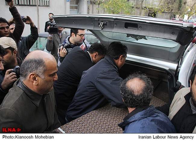 مراسم تشییع پیکر عظیم جوانروح فیلمبردار سینما و تلویزیون