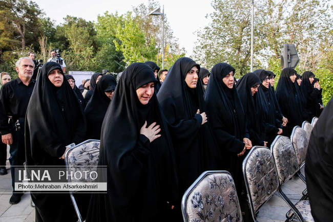 مراسم اهتزاز پرچم عزای حسینی - تهران