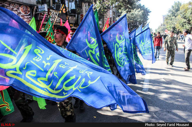 رژه نیروهای مسلح در اردبیل