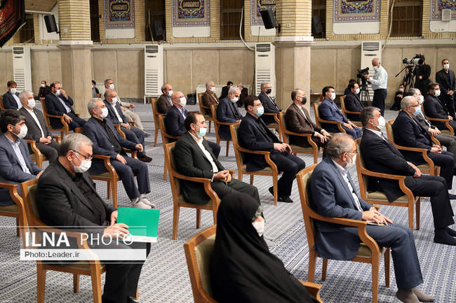 دیدار رئیس‌جمهور و اعضاء هیئت دولت با رهبر انقلاب