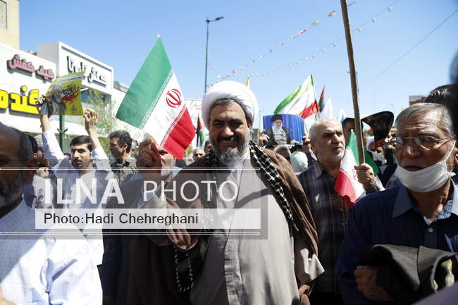 راهپیمایی روز قدس استان قم