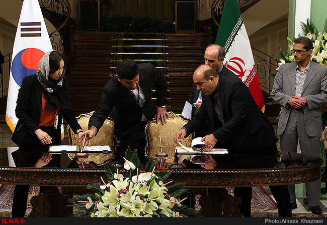 امضاء 19 یادداشت و سند همکاری بین ایران و کره جنوبی