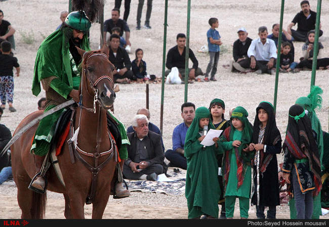 تعزیه حضرت عباس (ع) در بخش اسیر شهرستان مُهر استان فارس