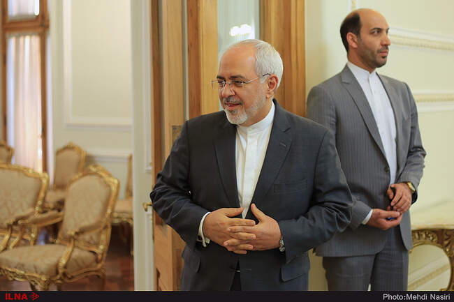 Former British FM Jack Straw Meets Javad Zarif