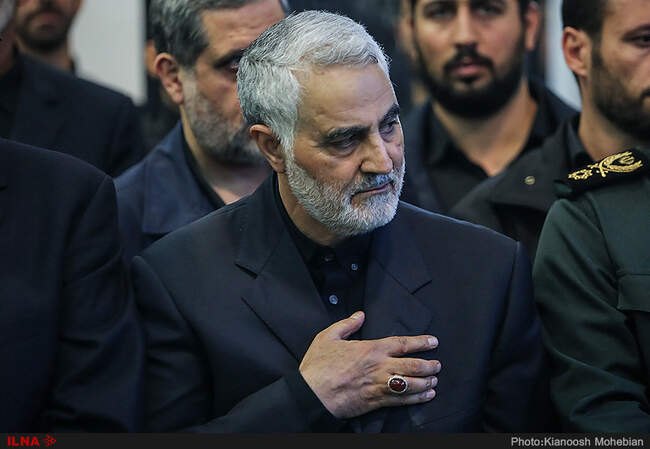مراسم ترحیم پدر سردار سلیمانی