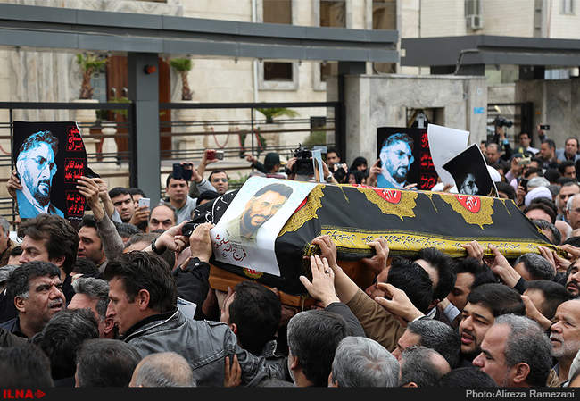 مراسم تشییع پیکر زنده یاد فرج الله سلحشور کارگردان تلویزیون و سینما 