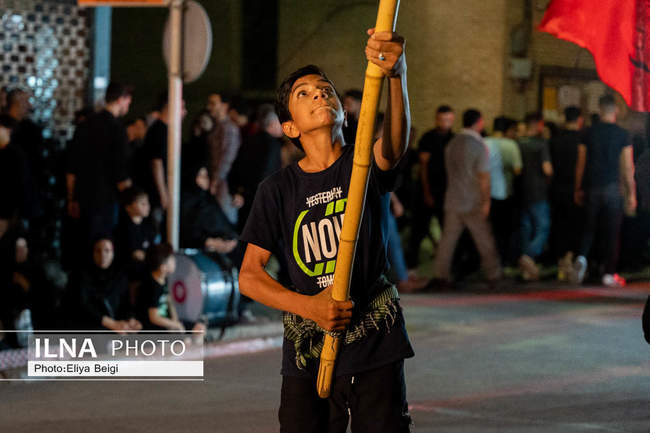 مراسم عزاداری شب عاشورای حسینی در قزوین 