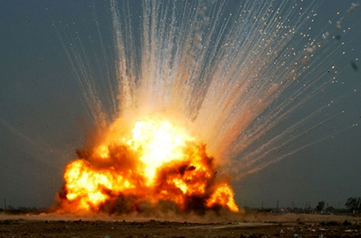 دومین انفجار دهانه رودخانه قره سو توسط سپاه 