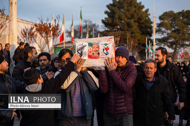 تشییع شهدای مدافع امنیت در قزوین