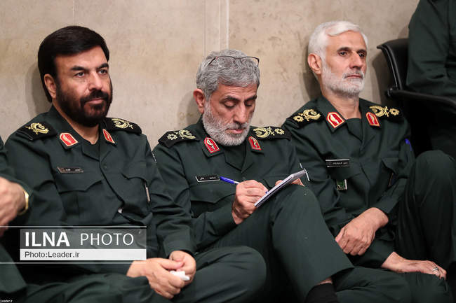 دیدار هزاران نفر از فرماندهان سپاه پاسداران انقلاب اسلامی با رهبر مع