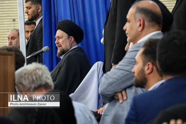 سید حسن خمینی در آیین سالگرد امام خمینی(ره) در روستای خیارج قزوین