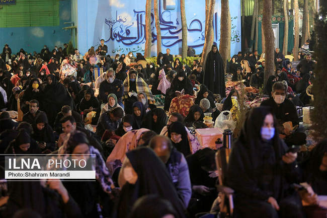 احیای شب بیست و یکم ماه رمضان در گلستان شهدا‎ اصفهان