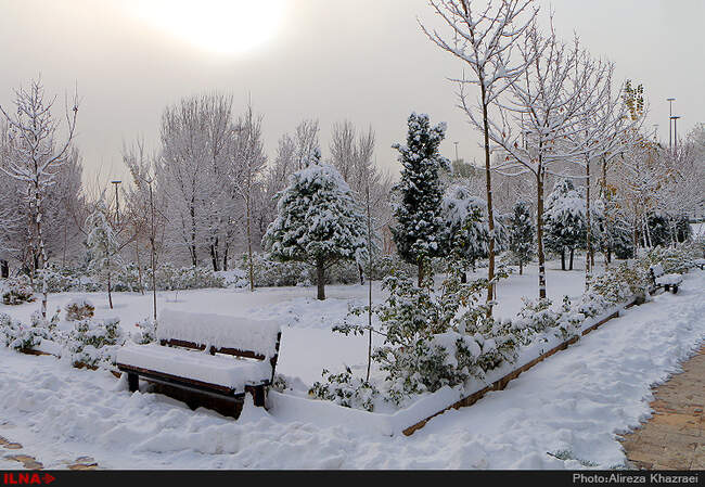 بارش برف پاییزی در تهران