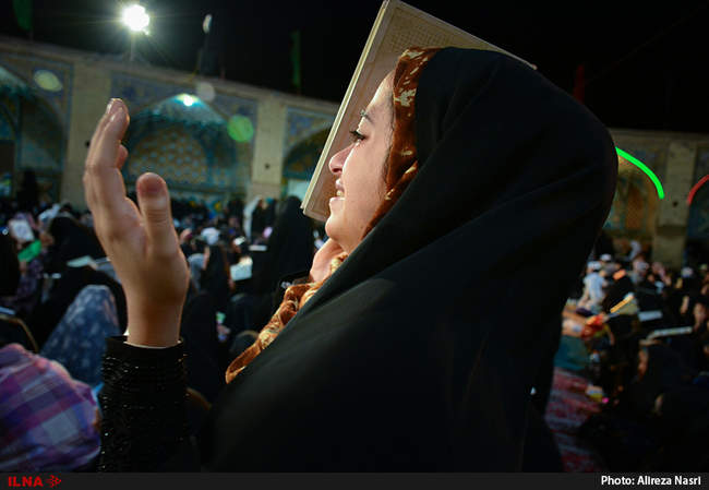 آئین شب بیست و یکم ماه مبارک رمضان در شاهزاده حسین (ع) قزوین