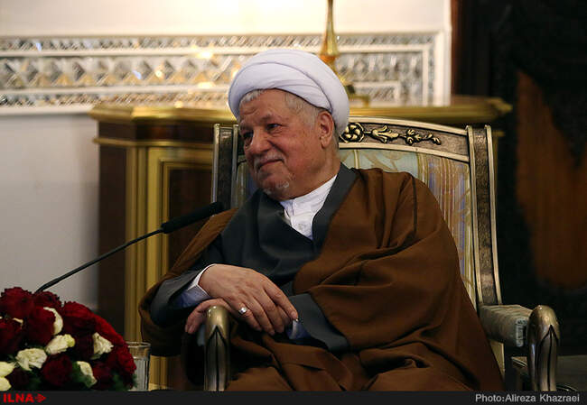دیدار هاشمی رفسنجانی با کریستین دوفرین رئیس مجلس سنای بلژیک 