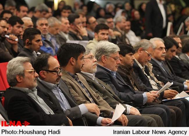 اجتماع بزرگ ۵ هزار نفری کارگران در تالار بزرگ وزارت کشور