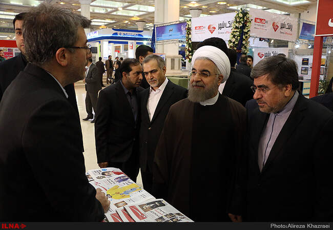 بازدید رییس جمهوری از نمایشگاه مطبوعات 