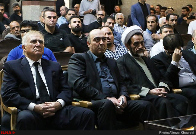 مراسم ترحیم هادی نوروزی کاپیتان تیم فوتبال پرسپولیس