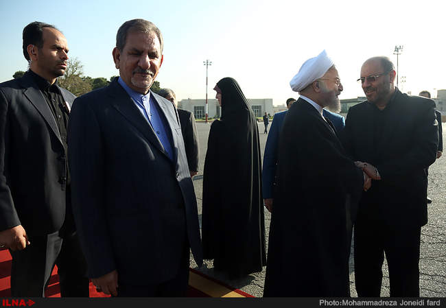 مراسم بدرقه رییس جمهور در سفر به سه کشور جنوب شرق آسیا