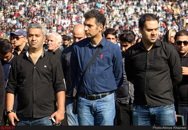 مراسم تشییع پیکر هادی نوروزی کاپیتان تیم فوتبال پرسپولیس