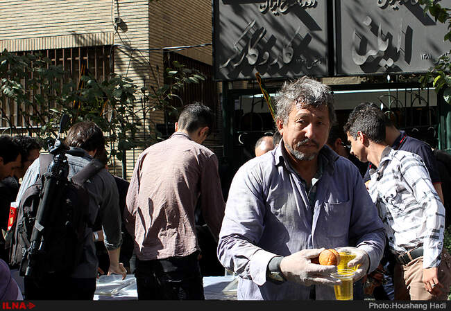 مراسم عزاداری حسینی و پخش نذری از سوی خبرگزاری کار ایران ( ایلنا )