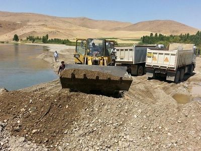کشف بیش از ۴۱۰ تن شن و ماسه قاچاق در شهرستان رشت