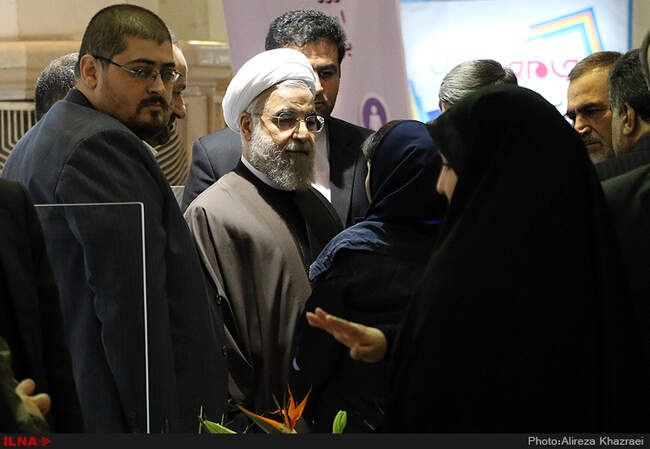 بازدید رییس جمهوری از نمایشگاه مطبوعات 