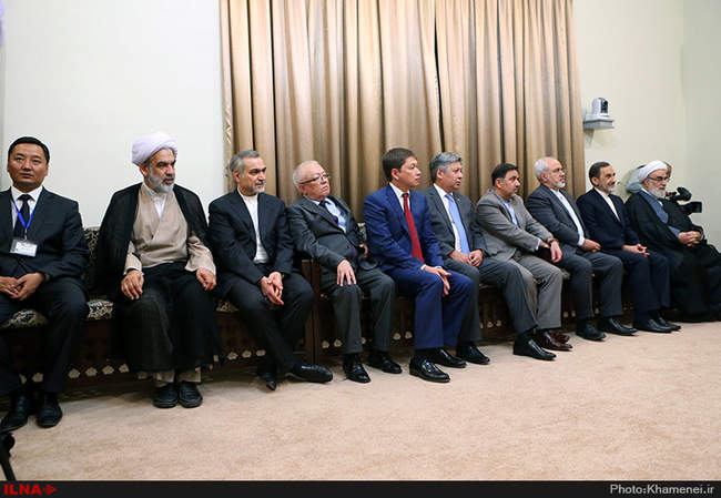 دیدار رئیس‌جمهور قرقیزستان با رهبر انقلاب