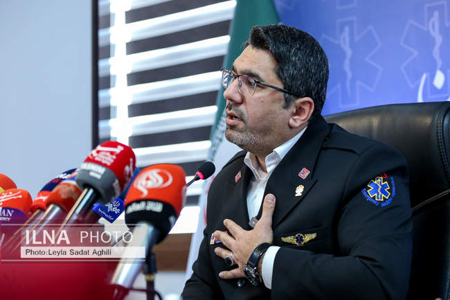 نشست خبری رئیس سازمان اورژانس استان تهران
