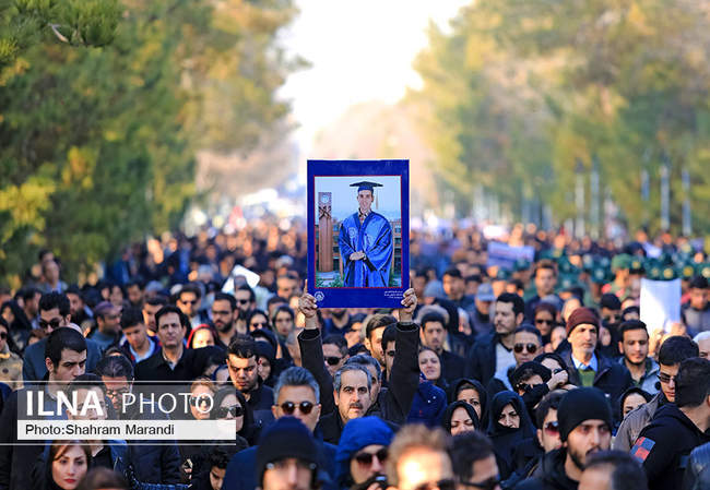 تشییع پیکر شهدای سقوط هواپیمای اوکراینی / اصفهان