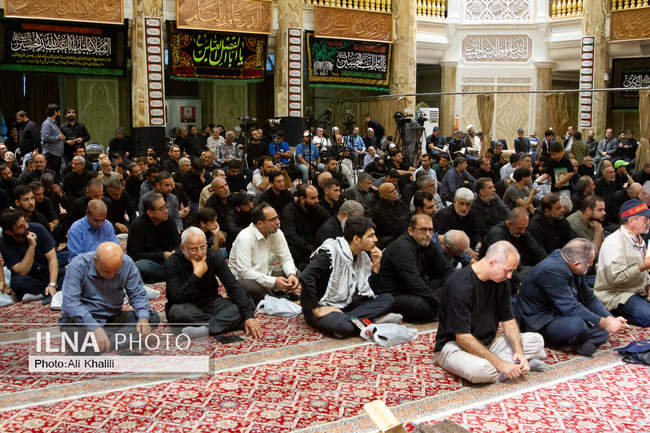 مراسم سالگرد شهادت اسماعیل هنیه و چهلم سردار ایزدی