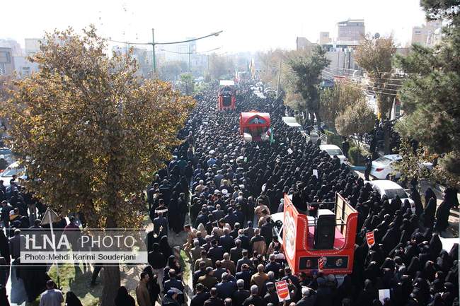 تشییع شهدای گمنام در اصفهان