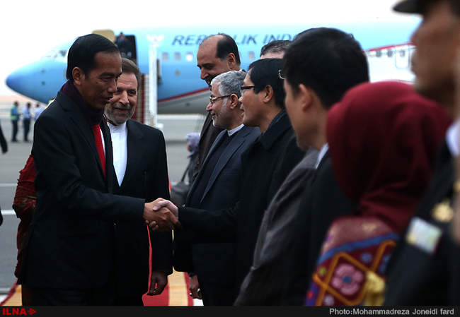 ورود جوکو ویدودو  رئیس جمهور اندونزی به تهران