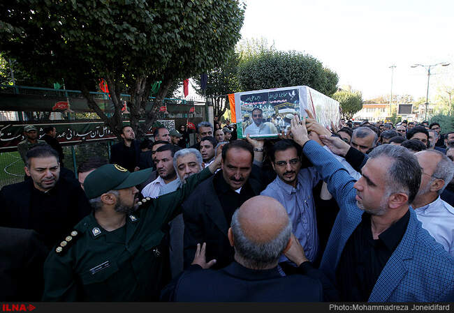 مراسم تشییع خبرنگار شبکه خبر