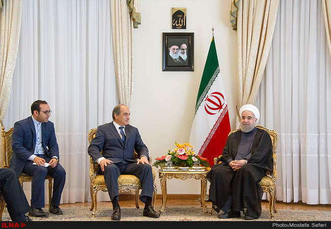 دیدار حسن روحانی رئیس جمهور کشورمان با دیمیتریس سیلورس رئیس مجلس قبرس