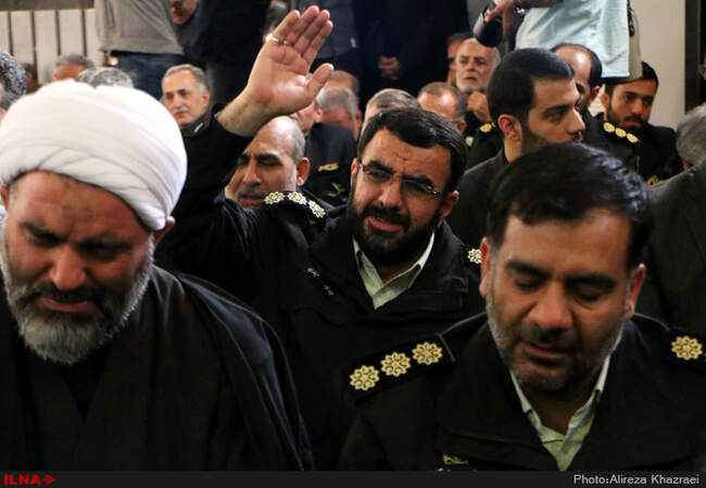 مراسم تشییع پیکر امیر سرتیپ بهرام پور