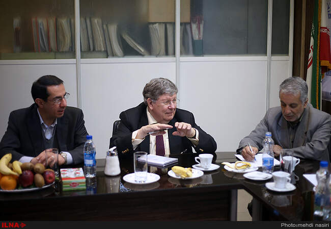 دیدار علیرضا محجوب دبیر کل خانه کارگر با تاپیولا مشاور عالی مدیر کل سازمان بین المللی کار
