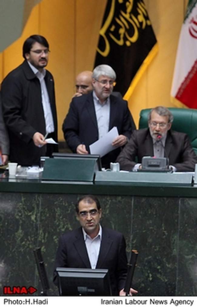 حضور وزیر بهداشت، درمان و آموزش پزشکی در مجلس